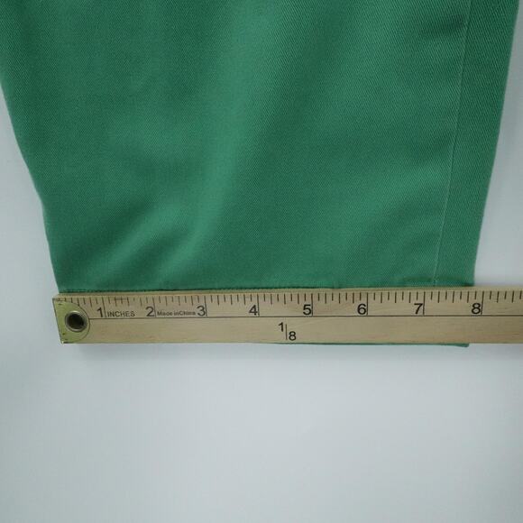 Polo Ralph Lauren Pants Mens 32x32 Green Classic Fit Chino Flat Front Casual - Picture 12 of 14